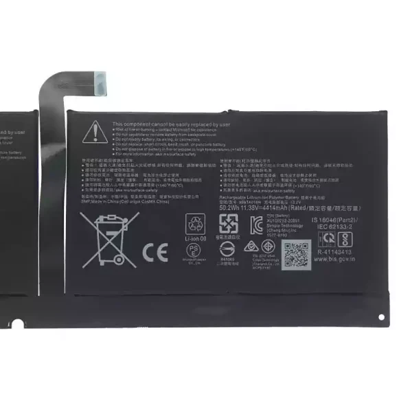 筆記型電腦電池 96BTA016H 96BTA015H DYNC01,Microsoft Surface Pro 8 1983 1982 - Image 3