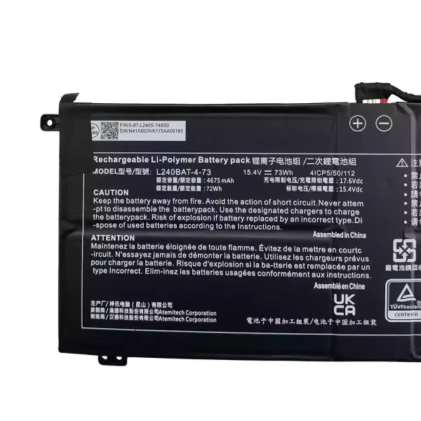 筆記型電腦電池 L240BAT-4-73 - Image 3