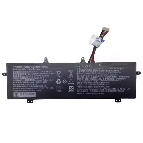 筆記型電腦電池 5264C0-2S1P,Haier Leadpie M1 GREAT Ditecma
