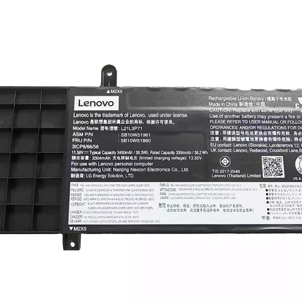 筆記型電腦電池 LENOVO L21L3P71 L21C3P71 L21M3P71 - Image 3
