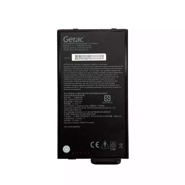 筆記型電腦電池 Getac BP3S2P2100S-02 BP3S1P2680B Getac F110