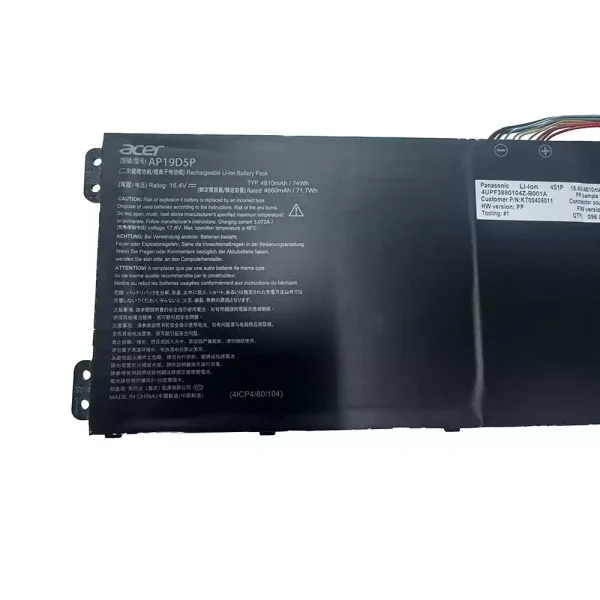 筆記型電腦電池 ACER AP19D5P - Image 3