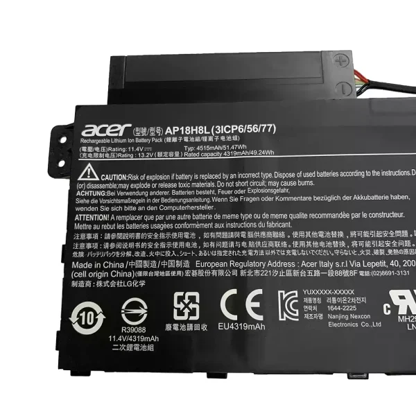 筆記型電腦電池 ACER AP18H18L - Image 2