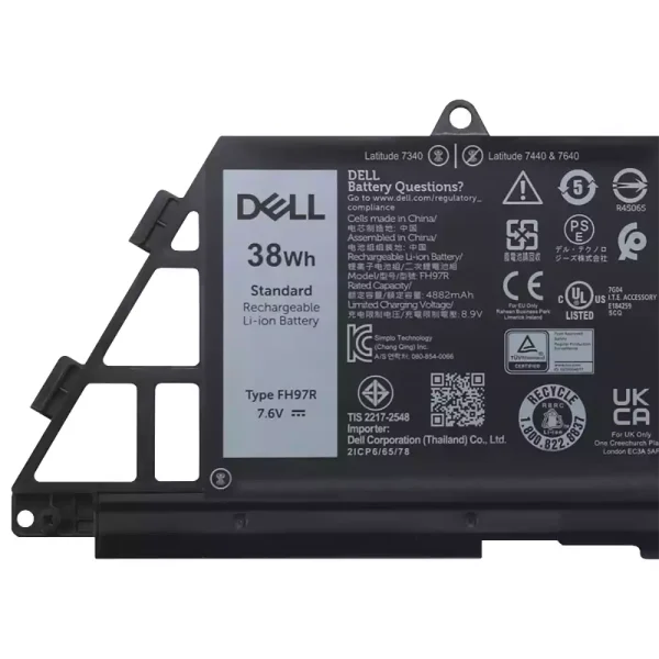 筆記型電腦電池 DELL FH97R 76KVG 599M7 - Image 3