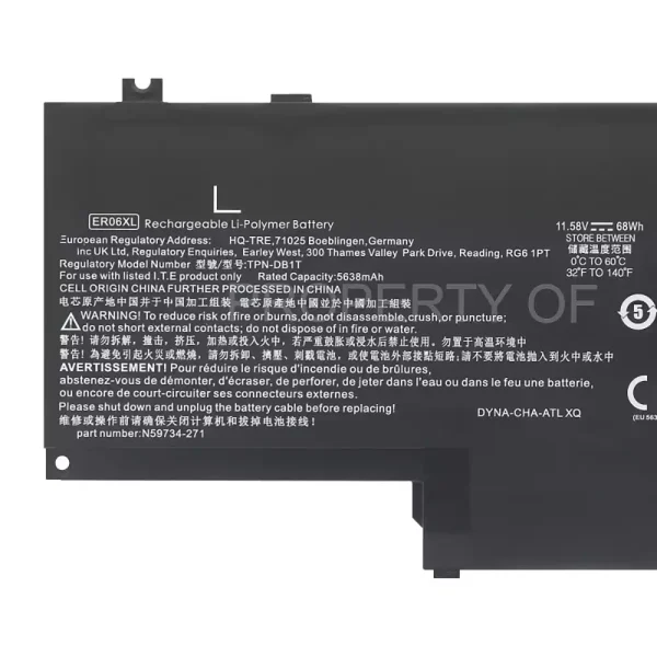 筆記型電腦電池 HP ER06XL TPN-DB1T - Image 3