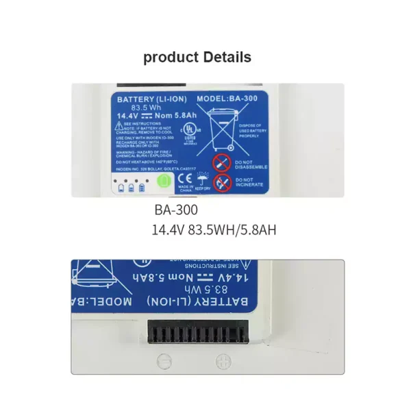 全新電池適用於 Inogen BA-200 BA-300 BA-400 BA-500 - Image 3