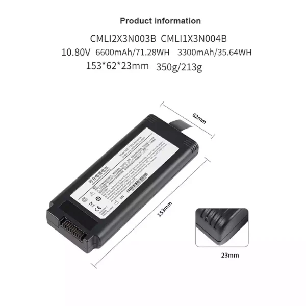 全新電池適用於 CMLI2X3N003B,COMEN V1 Portable ventilator - Image 2