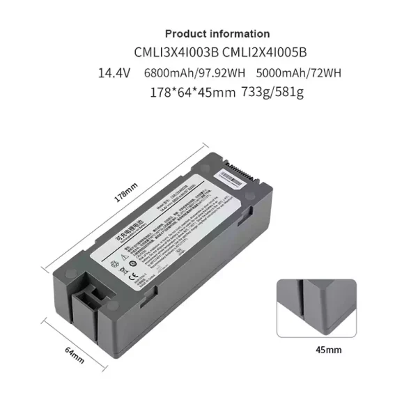 全新電池適用於 COMEN CMLI2X4I005B CMLI2X4I002B - Image 3