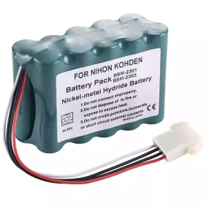 全新電池適用於 Nihon Kohden BSM-2300 BSM-2300A,BSM-2300K,BSM-2301,BSM-2301A,BSM-2301C,BSM-2301K,BSM-2303,BSM-2303C,BSM-2303K,BSM-2304,BSM-2304A