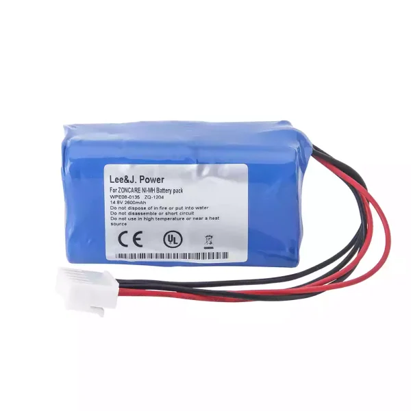 全新電池適用於 Zoncare WPE08-0135,WPF01-0813,WPD04-0178,WPE04-0184,WPF12-0197,WPD07-0035,WPD-0080