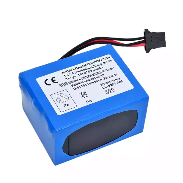 全新電池適用於 NIHON KOHDEN TEC-7500 TEC-7511 TEC-7521 TEC-7531 ECG-9522P - Image 2