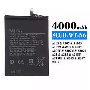 手機電池 SCUD-WT-N6 適用於 Samsung A20s/A10s/A207/A107/A107F/A107M/A207F/A207M/A2070/A21/A215/A215U/A215U1/M01S/M017/M017F