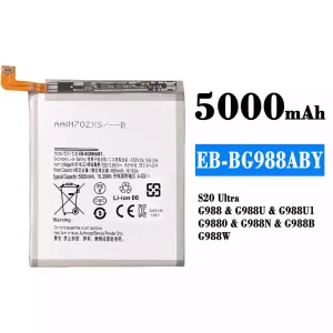 手機電池 EB-BG988ABY 適用於 Samsung S20 Ultra