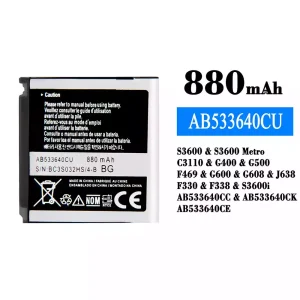 手機電池 AB533640CU 適用於 Samsung S3600/S3600 Metro