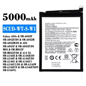 手機電池 SCUD-WT-S-W1 適用於 Samsung Galaxy A04e/A14 5G