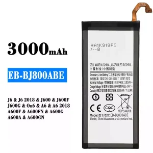 手機電池 EB-BJ800ABE 適用於 Samsung J6/J6 2018/A6/A6 2018