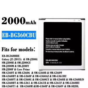 手機電池 EB-BG360CBU 適用於 Samsung Galaxy J2 (2015)