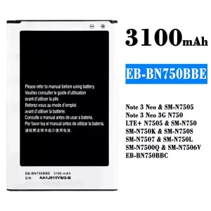手機電池 EB-BN750BBE EB-BN750BBC 適用於 Samsung Note 3 Neo