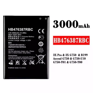 手機電池 HB476387RBC 適用於 HUAWEI 3X Pro