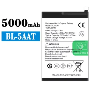 手機電池 BL-5AAT 適用於 Tecno