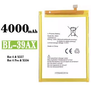 手機電池 BL-39AX 適用於 Infinix Hot 4 /Hot 4 Pro