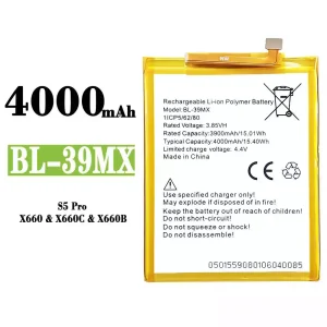 手機電池 BL-39MX 適用於 Infinix S5 Pro