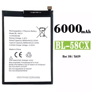 手機電池 BL-58CX 適用於 Infinix Hot 10i