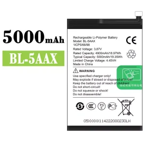 手機電池 BL-5AAX 適用於 Infinix