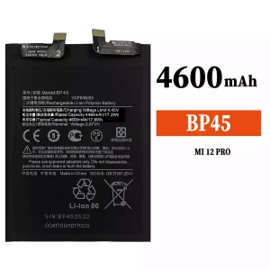 手機電池 BP45 適用於 Xiaomi MI 12 Pro