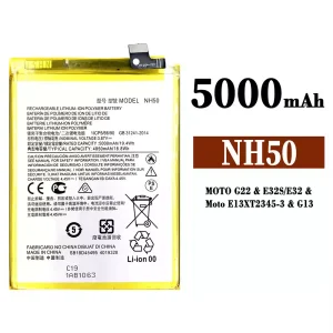 手機電池 NH50 適用於 Motorola MOTO G22 / E32S / E32 / E13 / G13 / K15+