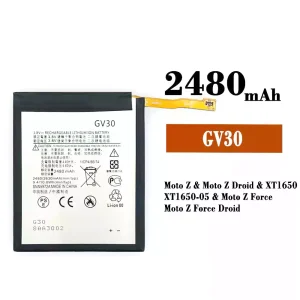 手機電池 GV30 適用於 Motorola Moto Z / Moto Z Droid / Moto Z Force / Moto Z Force Droid