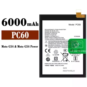手機電池 PC60 適用於 Motorola Moto G54 / Moto G54 Power / Moto G24 Power