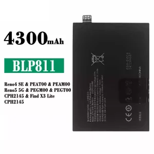 手機電池 BLP811 適用於 OPPO Reno 4 SE / Reno 5 5G / Find X3 Lite