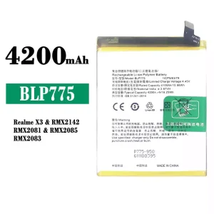 手機電池 BLP775 適用於 OPPO Realme X3