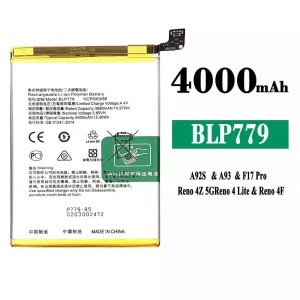手機電池 BLP779 適用於 OPPO A92S / A93 / F17 Pro / Reno 4Z 5G / Reno 4 Lite / Reno 4F