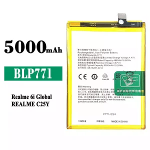 手機電池 BLP771 適用於 OPPO Realme C25Y / Realme 6i
