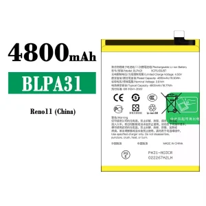 手機電池 BLPA31 適用於 OPPO Reno 11