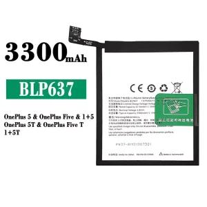 手機電池 BLP637 適用於 OnePlus 5 / OnePlus 5T