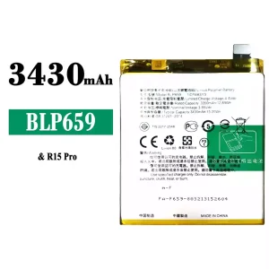 手機電池 BLP659 適用於 OPPO R15 Pro