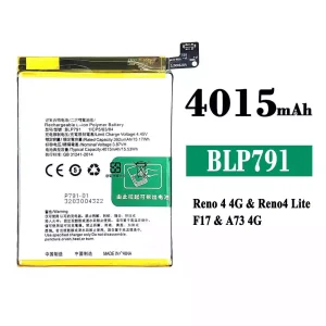 手機電池 BLP791 適用於 OPPO Reno 4 4G /Reno 4 Lite /F17 /A73 4G