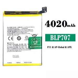 手機電池 BLP707 適用於 OPPO A9 /A9X /F11