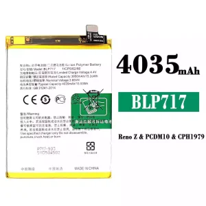 手機電池 BLP717 適用於 OPPO Reno Z