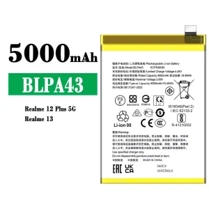 手機電池 BLPA43 適用於 OPPO Realme 12 Plus /Realme 13