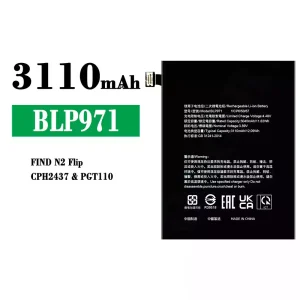 手機電池 BLP971 適用於 OPPO FIND N2 Flip/CPH2437/PGT110