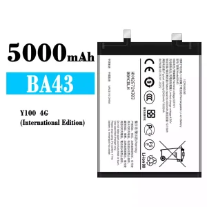 手機電池 BA43 適用於 VIVO Y100 4G International Edition