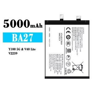 手機電池 BA27 適用於 VIVO Y100 5G/V40 Lite