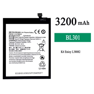 手機電池 BL301 適用於 Lenovo K6 Enjoy