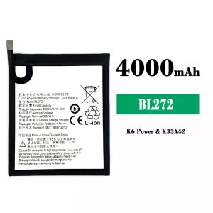 手機電池 BL272 適用於 Lenovo K6 Power