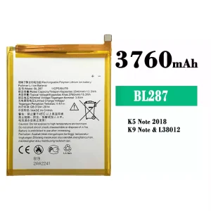 手機電池 BL287 適用於 Lenovo K5 Note 2018/K9 Note
