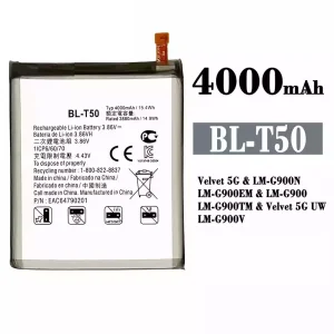 手機電池 BL-T50 適用於 LG Velvet 5G
